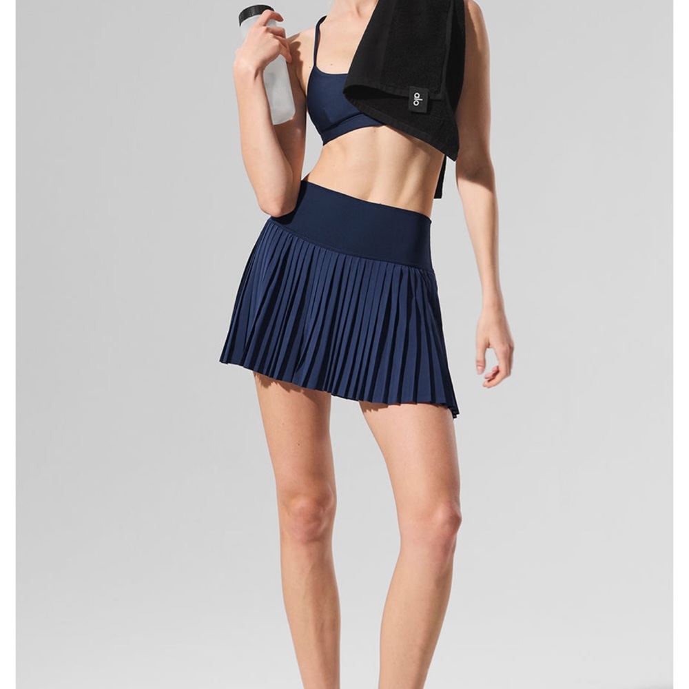 ALO Grand Slam Skirt Tennis Padel Pickleball NAVY